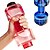 billige Vandflasker-1stk praktisk personlig håndvægt cup fitness vandflaske plastik kop forseglet vandtæt 550 ml bekvemt for fitness sport flaske