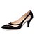 preiswerte Hochzeitsschuhe-Damen Absätze Party Heels Hochzeits-Heels Brautjungfernschuhe Stöckelabsatz Spitze Zehe Hochzeit Kleid Party &amp; Abend Glanz Frühling Sommer Weiß Schwarz Silber