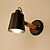 abordables Apliques de pared para interior-madera arte deco metal rústico aplique de pared salón comedor lámpara de pared pasillo negro blanco opcional