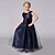tanie Sukienki-Dziewczyny &#039; Bez rękawów Solidne kolory Grafika drukowana 3D Sukienki Poliester Sukienka Lato Dzieci Szczupła