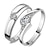 ieftine Inele-Inele Cuplu Petrecere Argintiu Placat cu platină Stilat / Pentru femei / Nuntă / Ocazie specială / aleasă a inimii