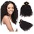 Χαμηλού Κόστους Τρέσες με Φυσικό Χρώμα Μαλλιών-Υφάνσεις ανθρώπινα μαλλιών Περουβιανή Kinky Curly 1 Τεμάχιο υφαίνει τα μαλλιά