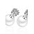 זול עגילים-עגילים צמודים דמוי פנינה עגילים תכשיטים לבן עבור מפלגה חתונה קזו&#039;אל יומי