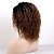 Недорогие Парики из натуральных волос-человеческие волосы Remy Бесклеевая кружевная лента Лента спереди Парик Rihanna стиль Бразильские волосы Kinky Curly Омбре Парик 130% Плотность волос / Волосы с окрашиванием омбре / Природные волосы