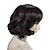 Χαμηλού Κόστους Περούκες μεταμφιέσεων-Συνθετικές Περούκες Περούκες Στολών Σγουρά Σγουρά Κούρεμα καρέ Περούκα Κοντό Σκούρο Καστανοκόκκινο Συνθετικά μαλλιά Γυναικεία Μαύρο