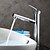 billige Baderomskraner-Baderom Sink Tappekran - Standard / Træk-udsprøjte Krom Centersat Enkelt Håndtak Et HullBath Taps / Messing