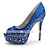cheap Wedding Shoes-Women&#039;s Satin Spring / Summer / Fall Stiletto Heel Blue / Pink / Ivory / Wedding / Party &amp; Evening
