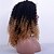 cheap Human Hair Wigs-Remy Human Hair Full Lace Wig Rihanna style Brazilian Hair Kinky Curly Ombre Wig 180% Density with Baby Hair Ombre Hair Natural Hairline African American Wig 100% Hand Tied Women&#039;s Short Medium