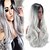 cheap Synthetic Trendy Wigs-Synthetic Wig Natural Wave Natural Wave Wig Long Grey Synthetic Hair Gray
