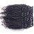 abordables Extensions Adhésives-Premierwigs A Clipser Extensions de cheveux Naturel humains Bouclé Afro Kinky Curly Cheveux Naturel Rémy Cheveux Brésiliens Noir Naturel