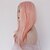 halpa Ensiluokkaiset synteettiset peruukit pitsillä-Synthetic Lace Front Wig Natural Wave Natural Wave Lace Front Wig Pink Medium Length Pink Synthetic Hair Women&#039;s Pink