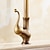 cheap Rotatable-Traditional Kitchen Sink Mixer Taps Deck Mounted Brass, Vintage Retro Kitchen Faucet Single Handle Standard Spout Vessel Tap