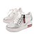 זול סניקרס לנשים-נשים נעליים דמוי עור קיץ נעלי בובה (מרי ג&#039;יין) נעלי ספורט הליכה שטוח בוהן עגולה שרוכים ל קזו&#039;אל לבן שחור כסף
