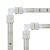 preiswerte Lampensockel &amp; Steckverbinder-5 stücke 4 pin diy led rgb streifen licht stecker adapter 5050 led 10mm l-form