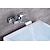 economico Rubinetti per vasca da bagno-Rubinetto vasca - Moderno Cromo Montaggio su parete Valvola in ceramica Bath Shower Mixer Taps
