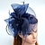 billige Fascinators-tyl / fjer / net fascinators kentucky derby hat / hovedbeklædning med blomster 1 stk bryllup / speciel lejlighed / hestevæddeløb hovedbeklædning