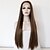 cheap Synthetic Lace Wigs-Synthetic Lace Front Wig Straight Straight Lace Front Wig Long Brown Synthetic Hair Women&#039;s Natural Hairline Middle Part Brown