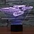 billige Smartlamper-7 fargeendring 3d trek stjerners battleship lys fargerike ledet dekorative lys visuell atmosfære trykk på bryteren lys