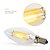 abordables Ampoules à Filament LED-KWB 12 pcs 4 W Ampoules à Filament LED 400 lm E14 C35 4 Perles LED COB Décorative Blanc Chaud Blanc Froid 220-240 V / RoHs