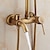 cheap Outdoor Shower Fixtures-Shower Faucet,Shower System Set,Rainfall Height Adjustable Brass Faucet Body and Handshower Single Handle One Hole Bath Shower Mixer Taps with Hot and Cold Water