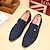 cheap Men&#039;s Slip-ons &amp; Loafers-Men&#039;s Loafers &amp; Slip-Ons Dress Shoes Plus Size Drive Shoes Driving Loafers Walking Business Classic Wedding Daily Office &amp; Career Suede Wear Proof Loafer Black Blue Spring Fall