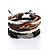 voordelige Herenarmbanden-Voor heren Dames Lederen armbanden Touw geweven Punk Leder Armband sieraden Zwart Voor Lahja mielitietty