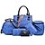 cheap Bag Sets-Women Bags All Seasons PU Bag Set 6 Pcs Purse Set Rivet for Wedding Event/Party Casual Formal Outdoor Office &amp; Career Blue Black Gray