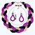 cheap Necklaces-Women&#039;s Drop Earrings Statement Necklace Twisted Interwoven Necklace Statement Ladies Vintage Alloy Black Purple Red Blue Gold 42 cm Necklace Jewelry 1pc For Party Special Occasion Congratulations