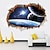 abordables Autocollants Muraux 3D-Stickers muraux paysage autocollants en vinyle pré-collés, décoration de la maison stickers muraux pour chambre salon 70x50cm