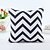 cheap Throw Pillows &amp; Covers-1 pcs Chenille Pillow Case, Striped Geometric Modern Contemporary Traditional / Classic
