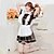 cheap Career &amp; Profession Costumes-Maid Costume Career Costumes Cosplay Costume Party Costume Women&#039;s Maid Uniforms Halloween Carnival Festival / Holiday Polyester Outfits Black / White Patchwork