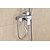 cheap Outdoor Shower Fixtures-Shower Faucet - Contemporary / Art Deco / Retro Chrome Centerset Ceramic Valve Bath Shower Mixer Taps / Brass / Single Handle Two Holes