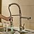 cheap Kitchen Faucets-Kitchen faucet - Two Handles One Hole Nickel Brushed Pull-out / ­Pull-down Centerset Contemporary Kitchen Taps