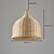 baratos Luzes pendentes-japonês bambu rattan pingente luzes 1-luz sala de jantar sala de estar iluminação