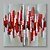 halpa Abstraktit taulut-Maalattu Abstrakti Neliö,Moderni 1 paneeli Kanvas Hang-Painted öljymaalaus For Kodinsisustus