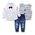 ieftine Seturi-Toddler Boys&#039; Clothing Set Long Sleeve Gray Striped Solid Colored Cotton Party Daily Formal Stripes Dresswear Regular / Fall / Spring