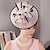 preiswerte Faszinator-Fascinatoren Hüte Kopfbedeckungen Feder Untertassen-Hut Hochzeit Melbourne-Cup Mit Blumig Kopfschmuck Kopfbedeckung