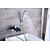 baratos Torneiras de Banheira-Torneira de Banheira - Moderna Cromado Montagem de Parede Válvula Cerâmica Bath Shower Mixer Taps / Latão / Monocomando Dois Buracos