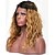 cheap Synthetic Lace Wigs-Synthetic Lace Front Wig Curly Curly L Part Wig Medium Length Ombre Black / Medium Auburn Synthetic Hair Women&#039;s Black