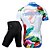 cheap Men&#039;s Clothing Sets-TASDAN Men&#039;s Short Sleeve Cycling Jersey with Shorts Nylon Polyester White Solid Color Bike Shorts Jersey Clothing Suit Breathable 3D Pad Quick Dry Reflective Strips Back Pocket Sports Solid Color