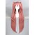 baratos Peruca para Fantasia-peruca sintética cosplay peruca reta kardashian reta com rabo de cavalo peruca rosa longo rosa cabelo sintético feminino rosa