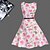 preiswerte Kleider-Girls&#039; Sleeveless 3D Printed Graphic Dresses Floral Polyester Dress Summer Spring Kids Daily Holiday Going out Print