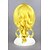 abordables Perruques de déguisement-Perruque de cosplay Perruque Synthétique Perruques de Déguisement Droit Droite Avec queue de cheval Perruque Blond Court Blond doré Cheveux Synthétiques Femme Blond