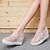 cheap Women&#039;s Sneakers-Women&#039;s Shoes Synthetic / Tulle Spring / Summer / Fall Club Shoes Sneakers Platform Round Toe Sequin White / Black / Pink / Party &amp; Evening