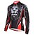 baratos Roupa de Ciclismo Feminino-TASDAN Men&#039;s Cycling Jersey Winter Bike Jersey Mountain Bike MTB Road Bike Cycling Sports Lion Funny Breathable Quick Dry Back Pocket Polyester Clothing Apparel Relaxed Fit Bike Wear / Long Sleeve
