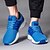 cheap Men&#039;s Sneakers-Men&#039;s Shoes Tulle Spring Summer Comfort Sneakers Lace-up for Athletic Casual Black Gray Blue