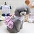 preiswerte Hundekleidung-Hund Kleider Karikatur Lässig / Alltäglich Hochzeitsfeier Hundekleidung Welpenkleidung Hunde-Outfits Blau Rosa Kostüm für Mädchen und Jungen Hund Baumwolle XS S M L XL