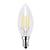 baratos Lâmpadas Filamento de LED-KWB 12pcs 4 W Lâmpadas de Filamento de LED 400 lm E14 C35 4 Contas LED COB Decorativa Branco Quente Branco Frio 220-240 V / RoHs