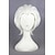 abordables Perruques de déguisement-Perruque de cosplay Perruque Synthétique Perruques de Déguisement Droit Droite Perruque Court Blanche Cheveux Synthétiques Femme Blanc
