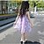 cheap Party Dresses-Kids Little Girls&#039; Dress Floral Party Layered Purple Yellow Blushing Pink Sleeveless Sweet Dresses Spring Summer Regular Fit